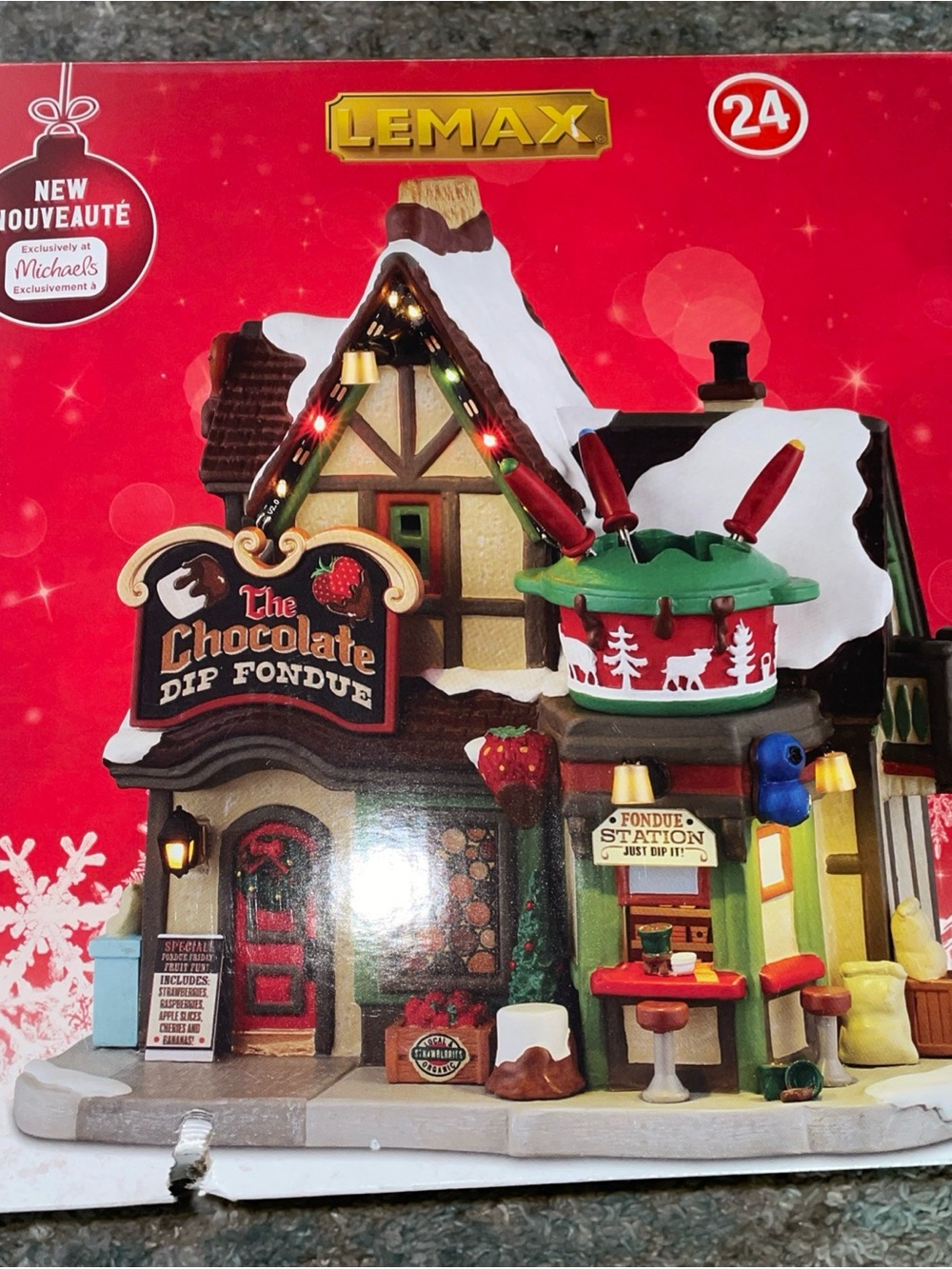 Lemax Chocolate Dip Fondue Shop Sealed NIP